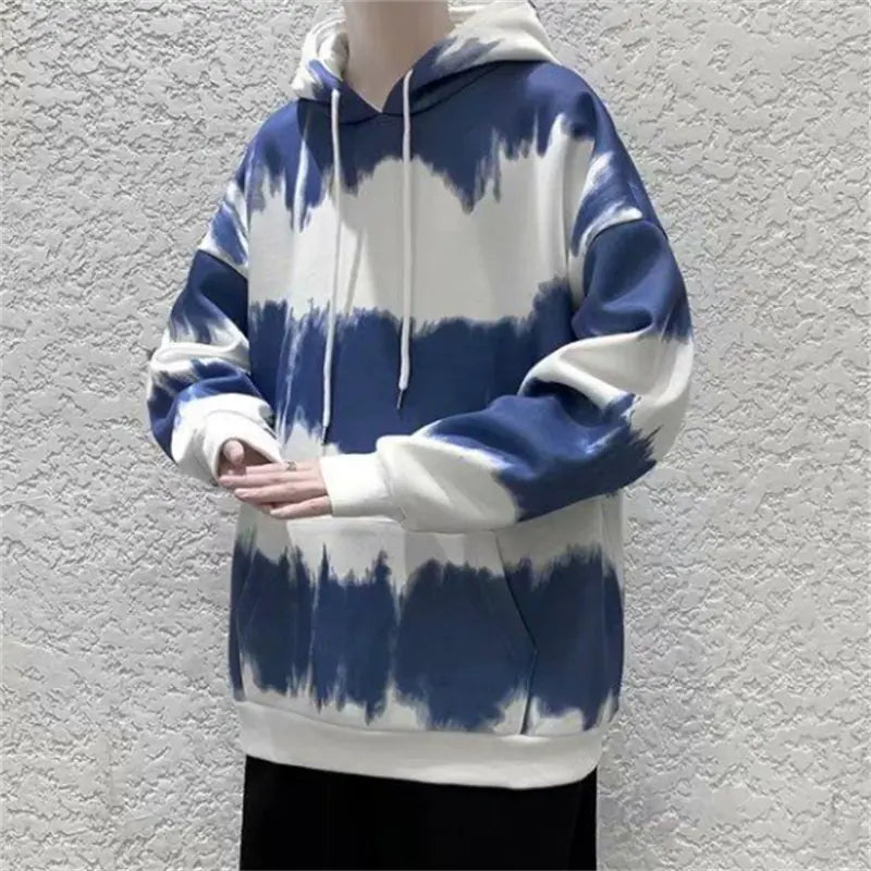 Printed Tie-Dye Hoodies for Men - Hip Hop Style