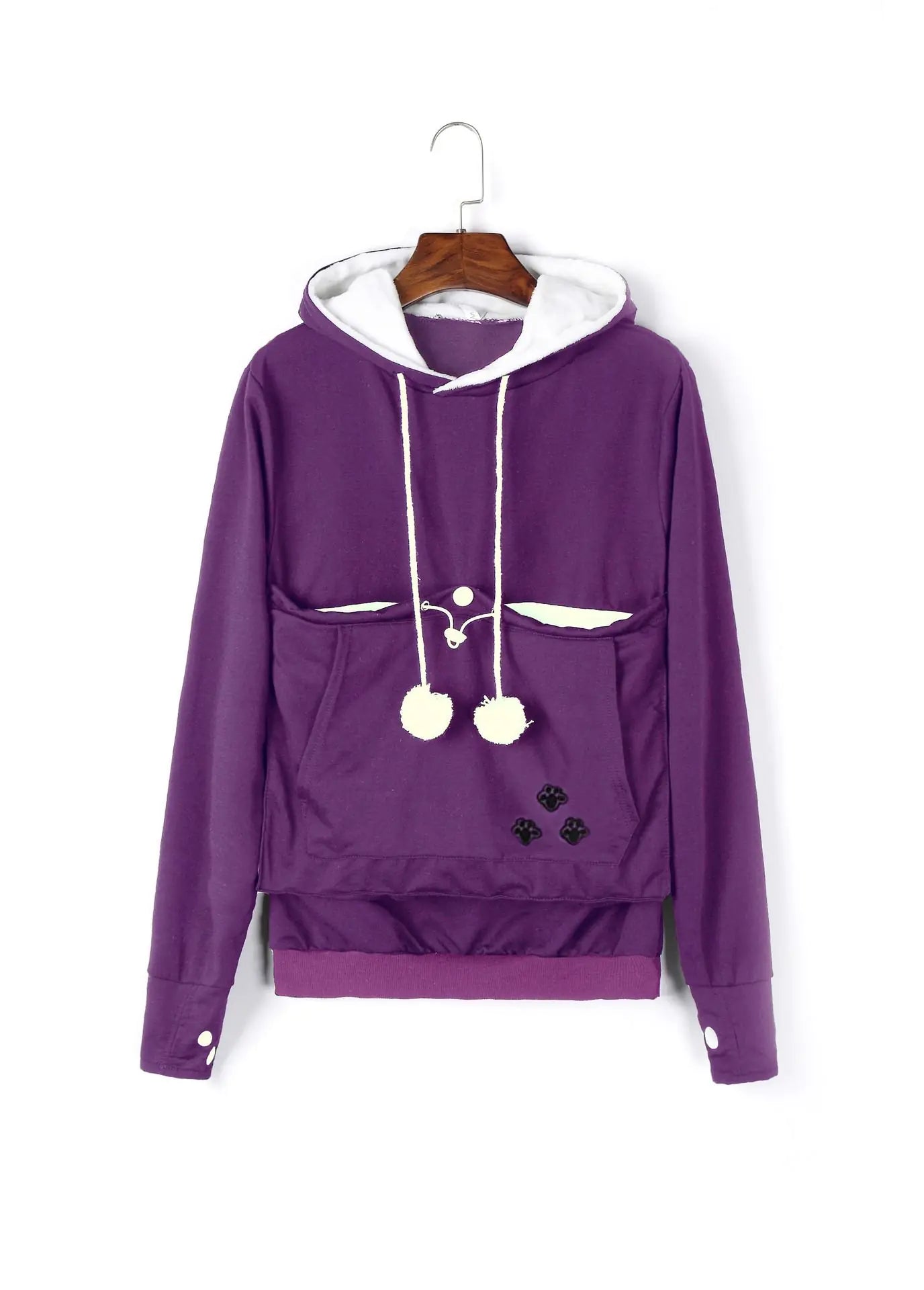 Cute Winter Hoodies with Pet Pocket for Women