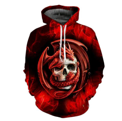 3D Printed Couple Hoodies for Halloween Fashion 2020