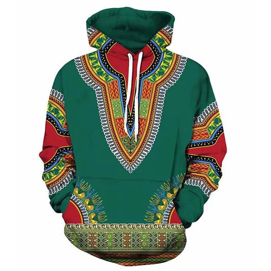 African Folk Custom 3D Print Hoodies for Men and Women
