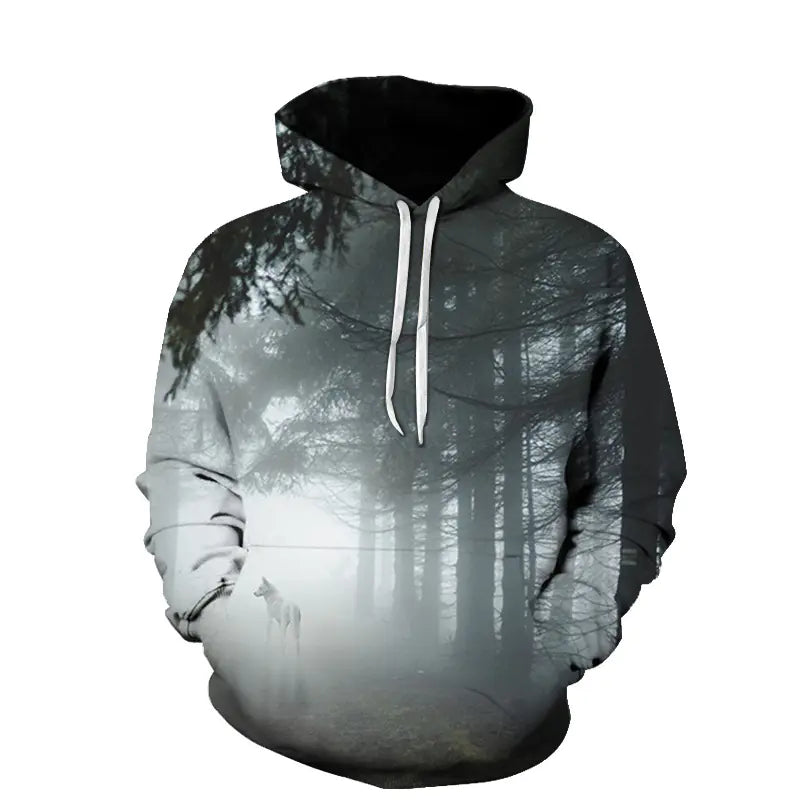 Beach Maple Leaf Couples Casual Hoodies for Men & Women