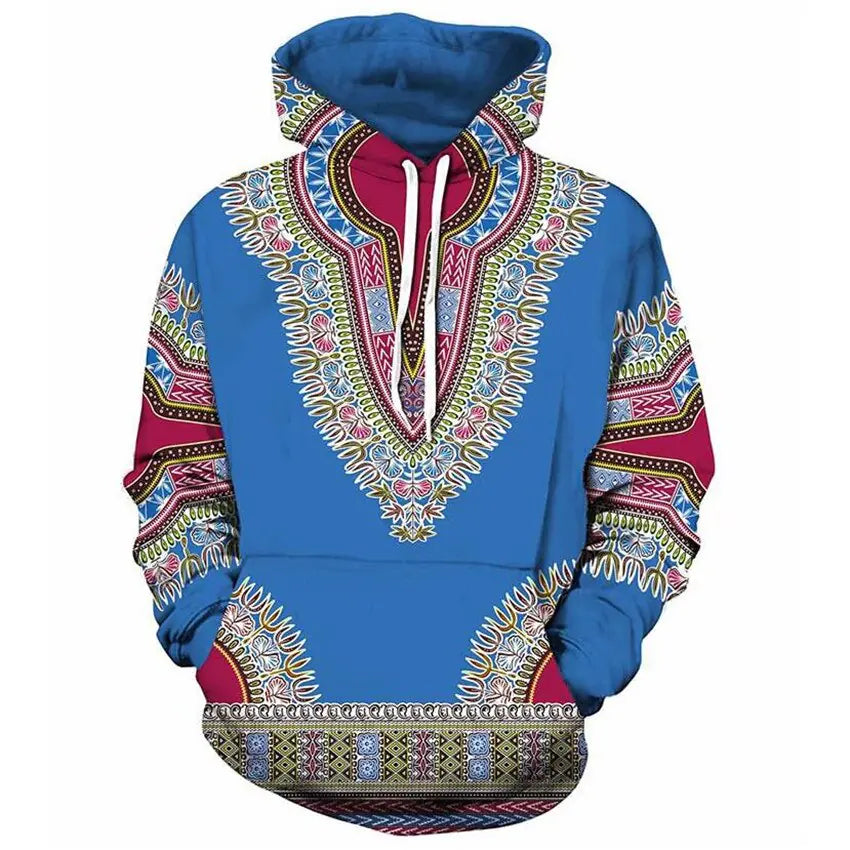 African Folk Custom 3D Print Hoodies for Men and Women
