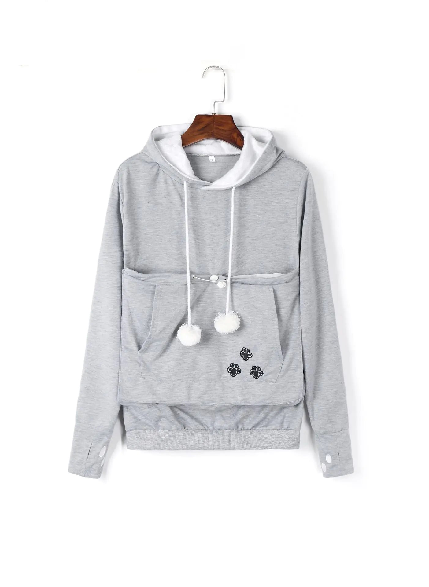 Cute Winter Hoodies with Pet Pocket for Women